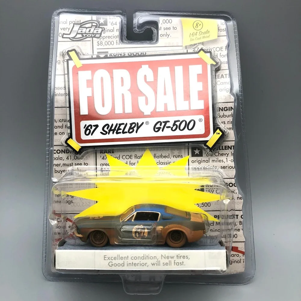 Jada Toys For Sale 1967 67 Shelby GT-500 Rusty Blue 1/64 Diecast Car Rubber Tire